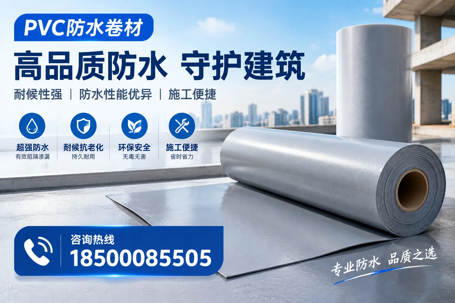 PVC防水卷材的防水效果评测，适合嘉兴的科学依据